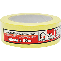 Mako Komfort lepiaca páska zakrývacia hladký krep, 7 dní, do 60 °C, 38 mm × 50 m