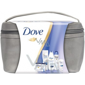 Dove Original taška dezodorant sprej 150 ml + sprchový gél 250 ml + mydlo 100 g + telové mlieko 250 ml + krém 75 ml, kozmetická sada