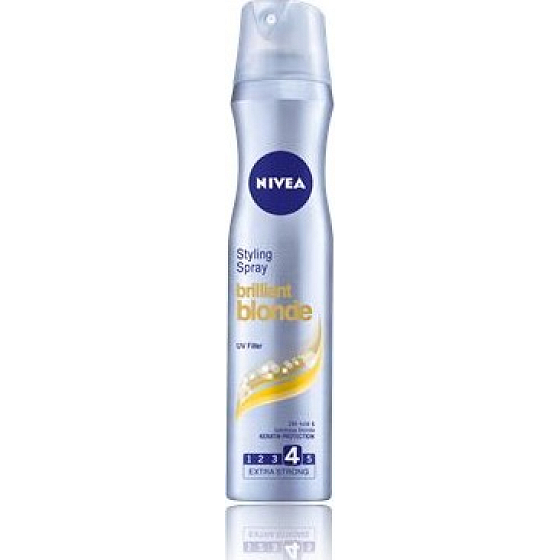 Nivea Brilliant Blonde pre blond vlasy lak na vlasy 250 ml