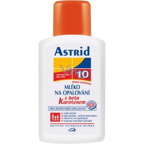 Astrid F10 Beta-karotén Mlieko na opaľovanie 200 ml