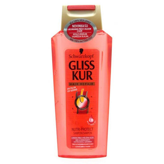 Gliss Kur Nutri Protect regeneračný šampón na vlasy 250 ml