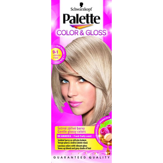Palette Color & Gloss Farba na vlasy 9 - 1 ľadová blond