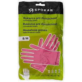 Spokar úklidové rukavice gumové č. 8