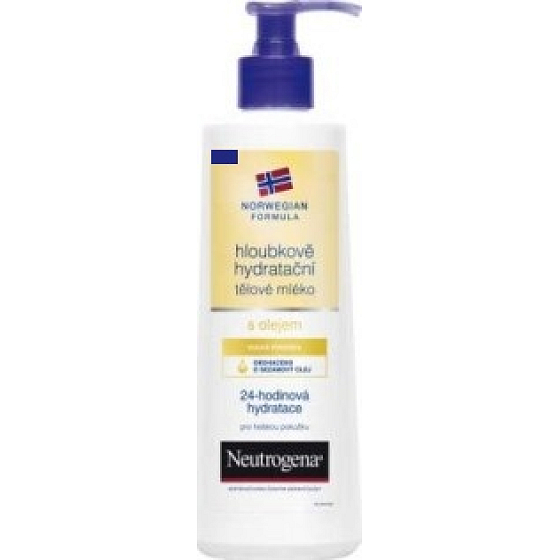Neutrogena s olejom hĺbkovo hydratačné telové mlieko suchá pokožka 400 ml