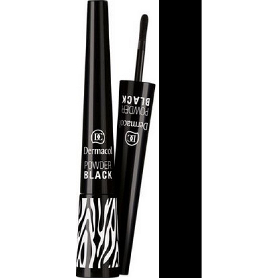 Dermacol Black Sensation Powder Eye Liner púdrová očná linka odtieň čierna 0,7 ml