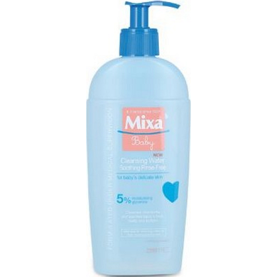 Mixa Baby Cleansing Soothing Rinse-Free upokojujúci čistiaca voda 250 ml