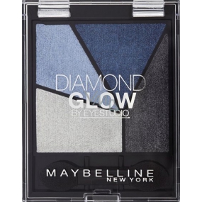 Maybelline Diamond Glow Eyeshadow očné tiene 03 Blue Drama 2,5 g