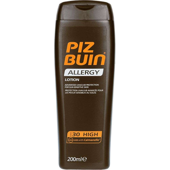 Piz Buin Allergy Sensitive SPF30 mlieko na opaľovanie 200 ml