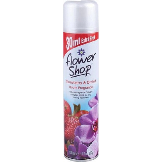 FlowerShop Strawberry & Orchid osviežovač vzduchu 330 ml