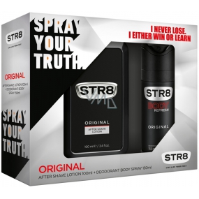 Str8 Original voda po holení 100 ml + deodorant sprej 150 ml, kozmetická sada