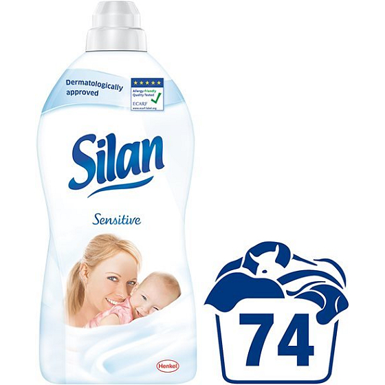 Silan Sensitive aviváž citlivá pokožka 74 dávok 1850 ml