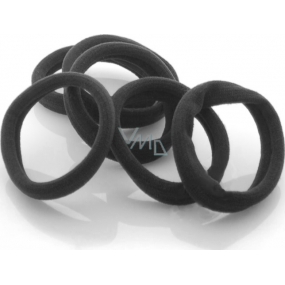 Vlasová gumička čierna 3 x 0,8 cm 4 kusy