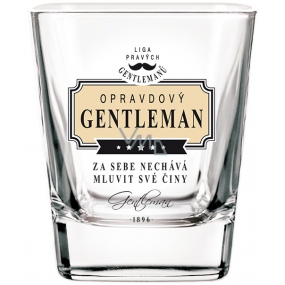 Nekupto Liga Pravých Džentlmenov Whisky pohár Naozajstný Gentleman za seba nechá hovoriť svoje činy 200 ml