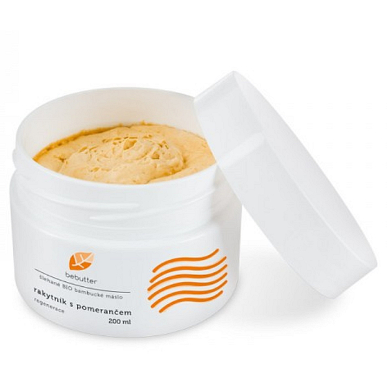 Aromatica Bebutter Bio Rakytník s pomarančom šľahané bambucké maslo pre regeneráciu pokožky 200 ml