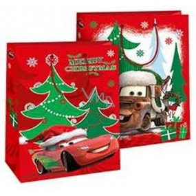 Ditipo Darčeková papierová taška 26,4 x 12 x 32,4 cm Disney Cars Merry Christmas