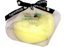 Fragrant Jasmine Glycerínové mydlo masážne s hubou naplnenou vôňou Jazmín v farbe žltobielej 200 g