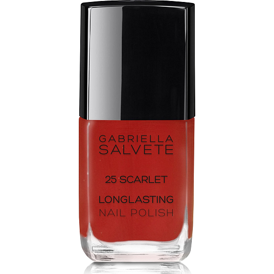 Gabriella salva Longlasting Enamel dlhotrvajúci lak na nechty s vysokým leskom 25 Scarlet 11 ml