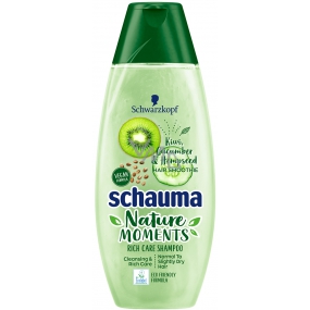 Schauma Nature Moments Kiwi, uhorka a konopné semienka šampón na normálne až suché vlasy 250 ml