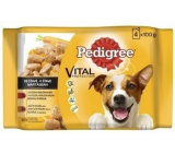 Pedigree Vital Protection s hovädzím a jahňacím mäsom v šťave, s morčacím mäsom a mrkvou v šťave kapsička 4 x 100 g