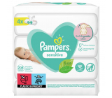 Pampers Sensitive vlhčené obrúsky pre deti 4 x 52 kusov