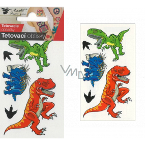 Tetovacie obtlačky farebné pre deti Dinosaury 10,5 x 6 cm