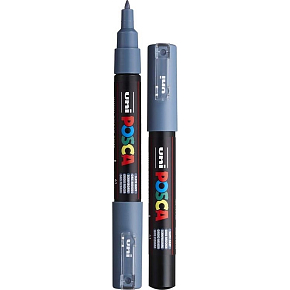 Posca Univerzálny akrylový popisovač 0,7 - 1 mm bridlicovo sivý PC-1M