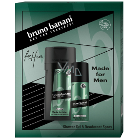 Bruno Banani Made dezodorant v spreji 150 ml + sprchový gél 250 ml, kozmetická sada pre mužov