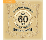 Nekupto karta Výročie 60 rokov 150 x 150 mm Narodeniny