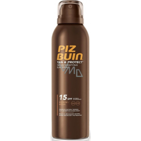 Piz Buin Tan & Protect Tan Intenzifikujúci opaľovací sprej SPF15 na urýchlenie prirodzeného procesu opálenia 150 ml