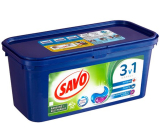 Savo Bezchlórové univerzálne gélové kapsuly 3v1 na pranie bielej a farebnej bielizne 32 dávok 864 g