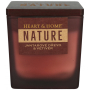 Heart & Home Nature Jantárová sviečka s vôňou dreva a vetiveru, veľké sklo, doba horenia až 40 hodín 210 g