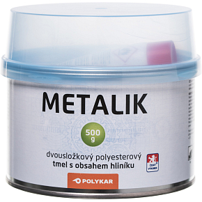 Polykar Metalik dvousložkový tmel na kov a karosérie, 500 g