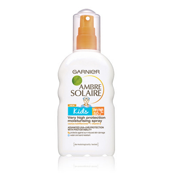 Garnier Ambre Solaire Kids SPF50 + sprej na opaľovanie pre deti 200 ml