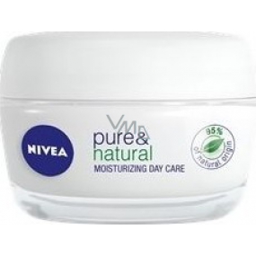 Nivea Pure & Natural Zvláčňujúci denný krém 50 ml
