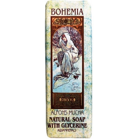 Bohemia Gifts Alfons Mucha Aquaminerál s glycerínom toaletné mydlo 125 g