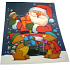 Okenné fólie bez lepidla farebná Santa a medvede 43 x 30 cm