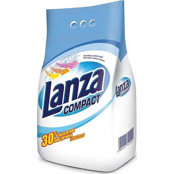Lanza Compact prací prášok na biele prádlo 20 dávok 1,5 kg