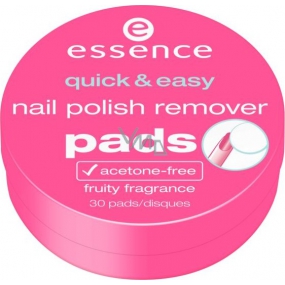 Essence Quick & Easy Nail Polish Remover Pads odlakovaciu tampóny na nechty 30 kusov