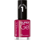 Rimmel London Super Gel lak na nechty 025 Urban Purple 12 ml