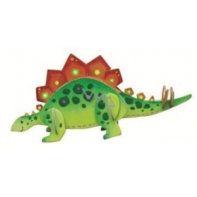 Puzzle drevené dinosaury 1 Stegosaurus 20 x 15 cm