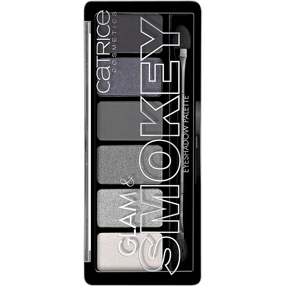 Catrice Glam & Smokey Eyeshadow Palette paleta očných tieňov 010 Never Grey Up 6 g