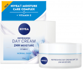 Nivea 24h Moisture zvláčňujúci osviežujúci denný krém pre normálnu až zmiešanú pleť 50 ml