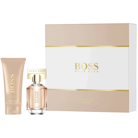 Hugo Boss Boss The Scent toaletná voda pre ženy 30 ml + telové mlieko 100 ml, darčeková sada