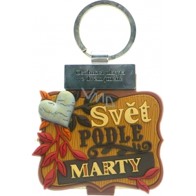 Albi Knižka s menom na kľúče Svet podľa Marty 6 x 9,5 cm