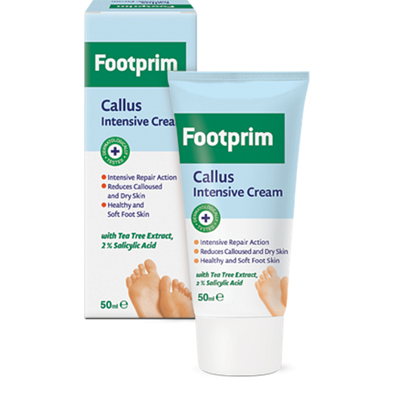 Footprim intenzívny krém na otlaky s výťažkom z čajovníka a obsahom 2% kyseliny salicylovej 50ml