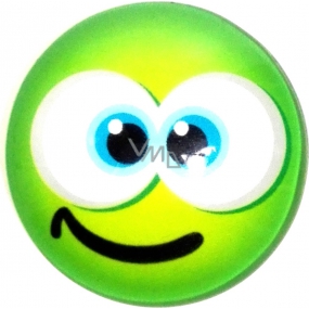 Nekupto Magnet Emoji Smajlík koliesko zelený 4 cm