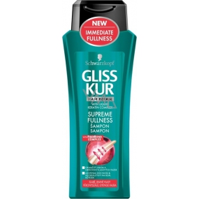 Gliss Kur Supreme Fullness šampón pre slabé a jemné vlasy 250 ml