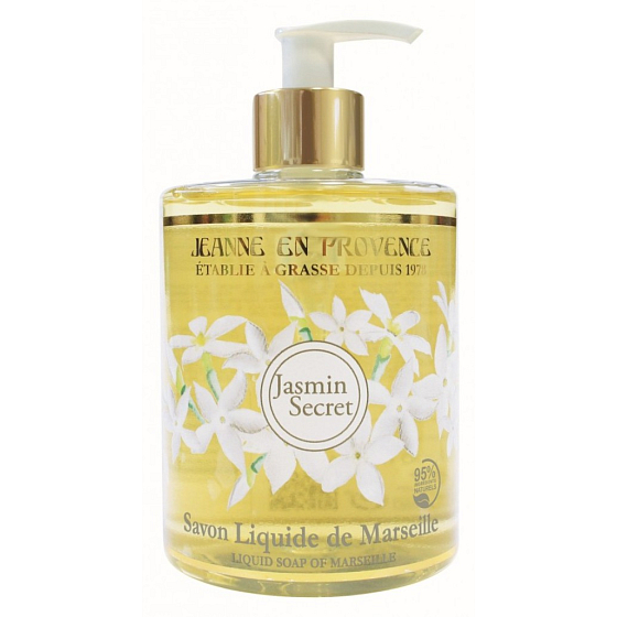 Jeanne en Provence Jasmin Secret - Tajomstvo Jasmínu tekuté mydlo dávkovač 500 ml