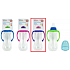 First Steps Feeding Bottle 0+ dojčenská fľaša číra s úchopmi fialovej farby 250 ml