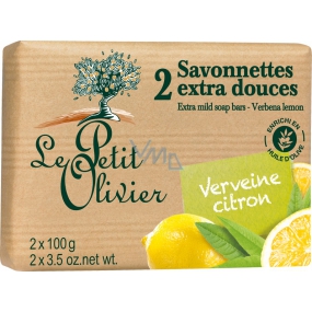 Le Petit Olivier Verbena a citrón extra jemné mydlo s prírodnými extraktmi 2 x 100 g